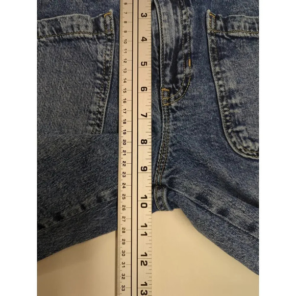 Gap Denim Mom Jeans High Rise Elastic Paperbag Waist - Kids Size 10 - Picture 9 of 11